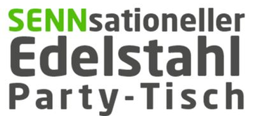 SENNsationeller Edelstahl-Party-Tisch SENNsationeller Edelstahl-Party-Tisch